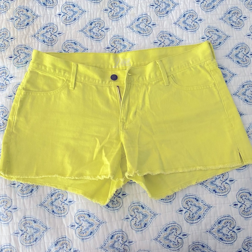 Neon yellow shorts